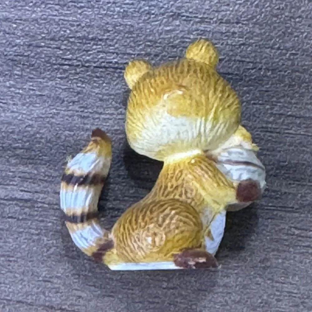 Vintage Dollhouse‎ Miniature Red Racoon 1.25